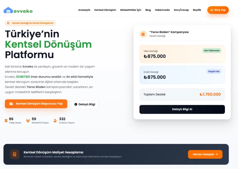 Kentsel Dönüşümde Yeni Dönem: Yerli Proptech Girişimi Evveko, İlk Pilot Sonuçlarını Açıkladı