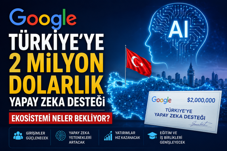 Google’dan Türkiye’ye 2 Milyon Dolarlık Yapay Zeka Desteği: Ekosistemi Neler Bekliyor?