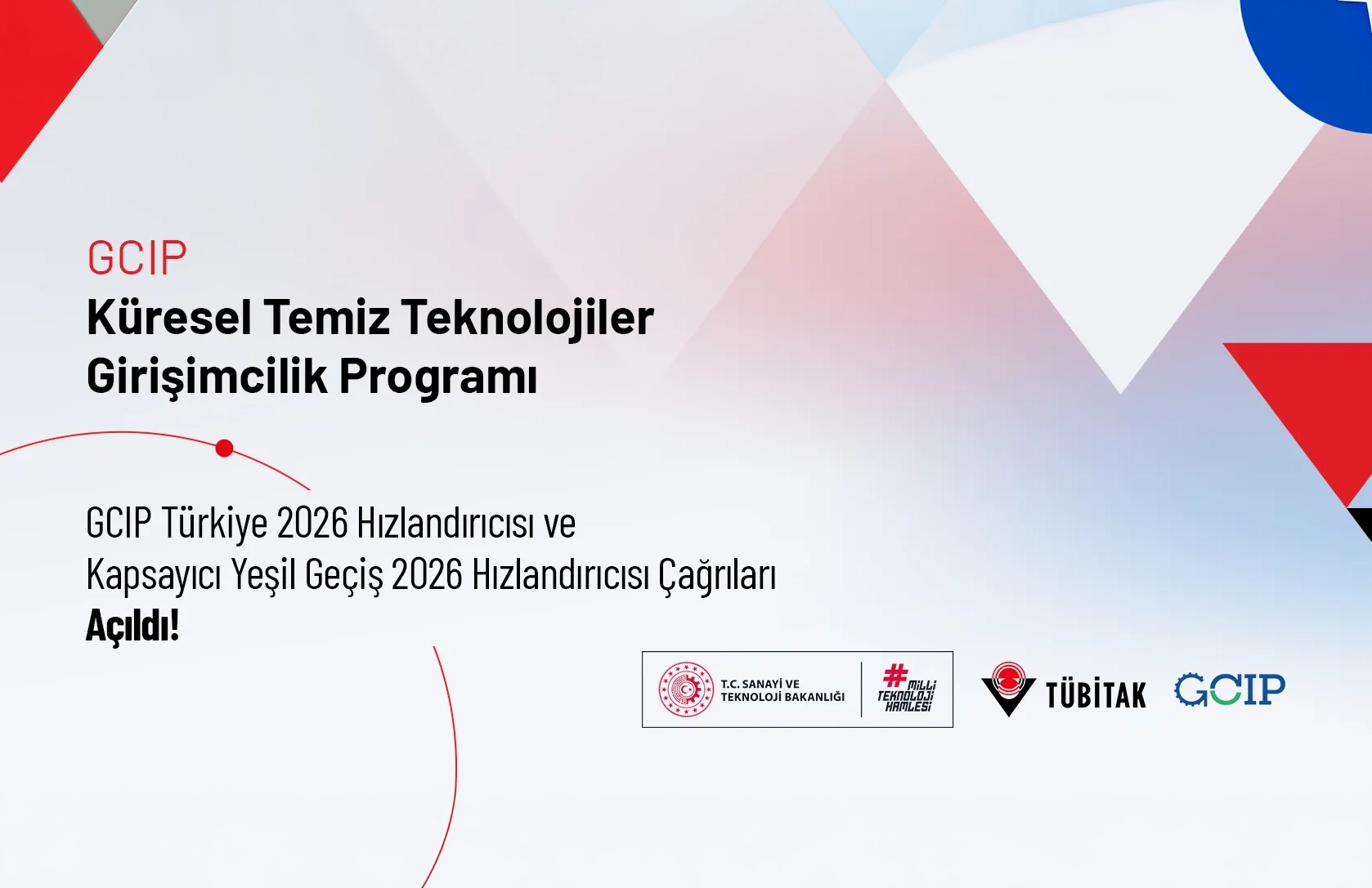 CleanTech Girişimlerine TÜBİTAK Desteği: GCIP 2026 Hızlandırıcısı Başvuruları Başladı